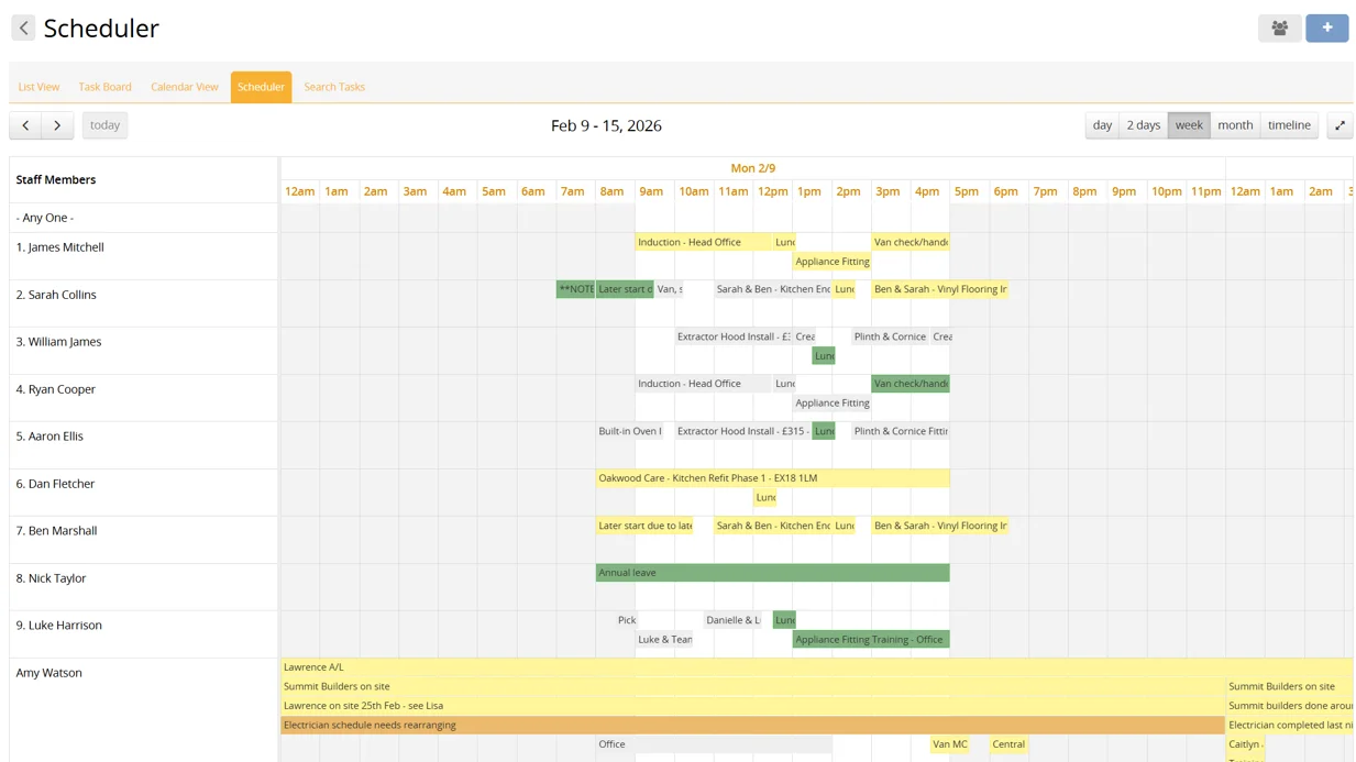 Scheduling